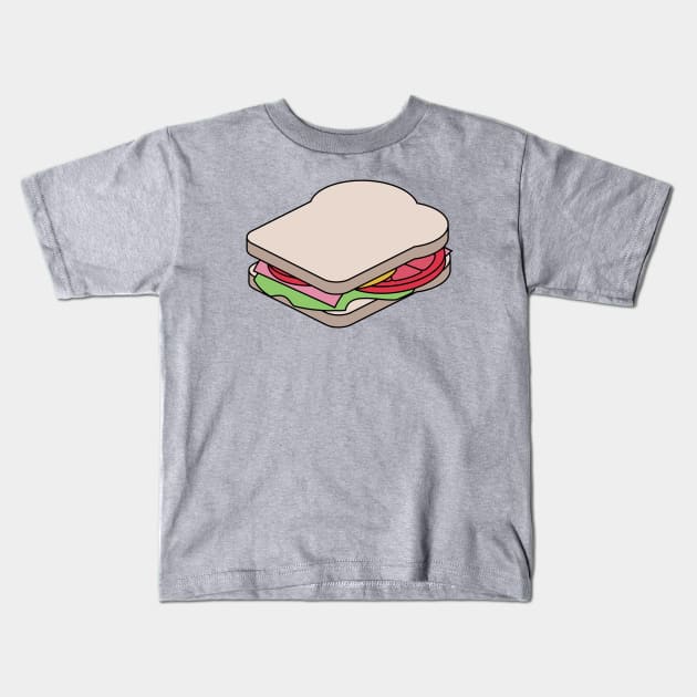 Unexploded Sandwich Diagram Kids T-Shirt by ColinKinnis